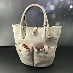 🦆 DOONEY & BOURKE FLORENTINE LEATHER BUCKET TOTE BAG CREAM